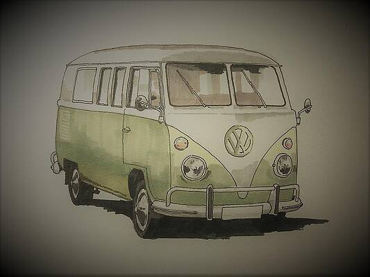Camper Van Drawings Fine Art America