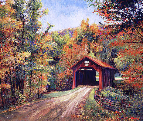 WALKING THROUGH THE COVERED BRIDGE by David Lloyd Glover WALKING THROUGH THE COVERED BRIDGE by David Lloyd Glover