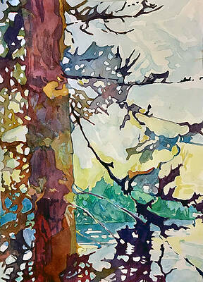 Wall Art - Painting - Warren Island Pend Oreille Lake by Grant Nixon