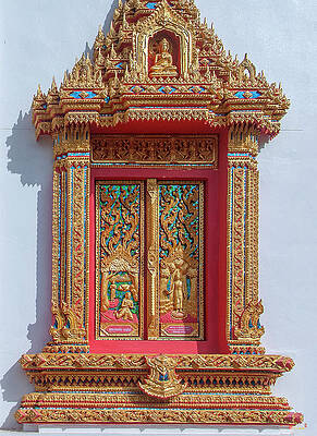 Wat Thong Nopakhun Phra Wihan Window Shutters DTHU1340 by Gerry Gantt Wat Thong Nopakhun Phra Wihan Window Shutters DTHU1340 by Gerry Gantt