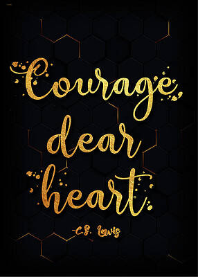Courage Dear Heart Aslan Quote Sticker CS Lewis Sticker for 