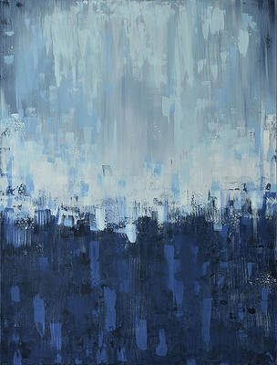 Wall Art - Painting - Farmhouse Blue by Alexis King-Glandon