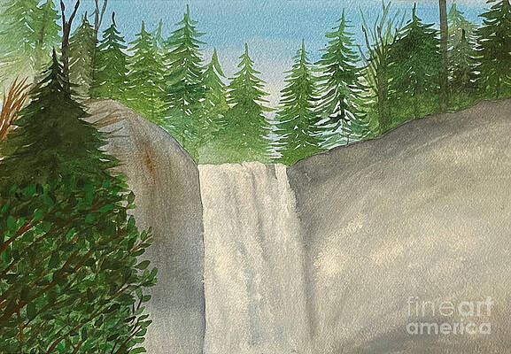 Wall Art - Painting - Waterfall by Lisa Neuman