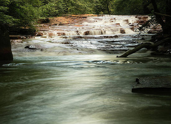 Wall Art - Photograph - Waterfall on Muddy Creek near Albright WV by Steven Heap