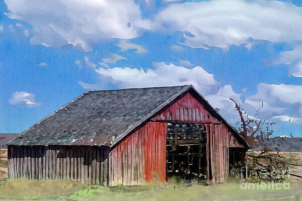 Wall Art - Photograph - Weathered Old Barn by Macro Abundance Art