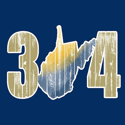 West Virginia 304 State Map Rustic Print by Aaron Geraud West Virginia 304 State Map Rustic Print by Aaron Geraud