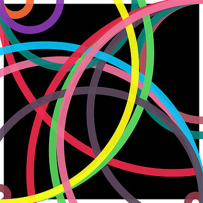 Wall Art - Digital Art - What Is It About Words Dark Arc Graph by Coded Images