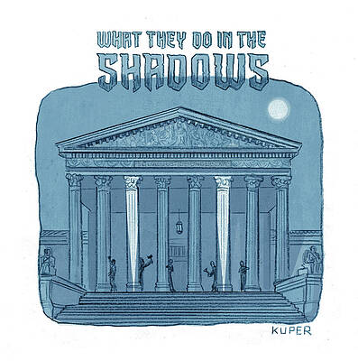 Wall Art - Drawing - What They Do In The Shadows by Peter Kuper
