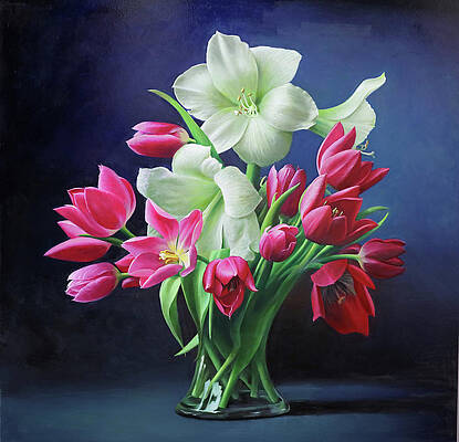 19+ Paintings Of White Tulips