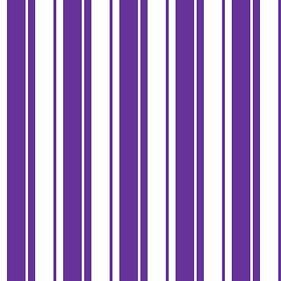 [ Thumbnail: White and Purple Colored Stripes Pattern Acrylic Print ]