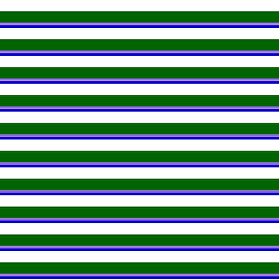 [ Thumbnail: White, Dark Green, Purple, and Blue Colored Pattern of Stripes Metal Print ]