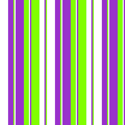 [ Thumbnail: White, Dark Orchid, and Chartreuse Colored Lines/Stripes Pattern Acrylic Print ]