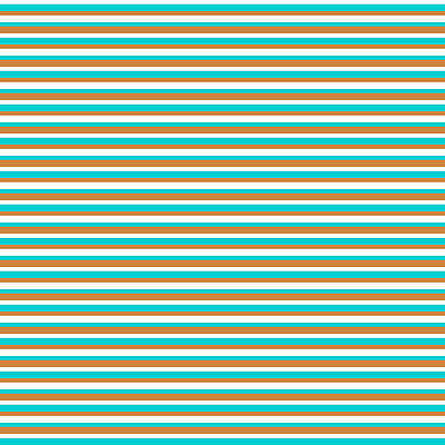 [ Thumbnail: White, Dark Turquoise, and Light Brown Colored Pattern of Stripes Shower Curtain ]
