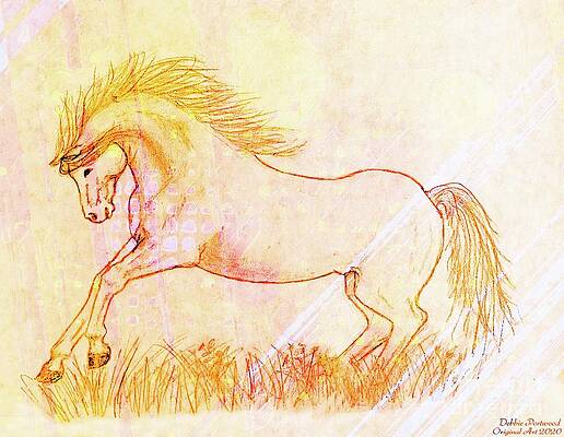 Galloping horse. Vector drawing icon - Stock Illustration [101784834] -  PIXTA