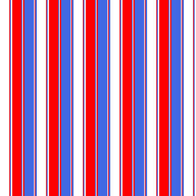 [ Thumbnail: White, Red, and Royal Blue Colored Lined Pattern Duvet Cover ]