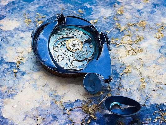 Wall Art - Digital Art - Why My Time Machine Is in the Shop by Eris and AI
