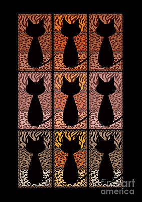 Wild Cat Safari Jungle Print in Pink Overlay by Barefoot Bodeez Art Wild Cat Safari Jungle Print in Pink Overlay by Barefoot Bodeez Art