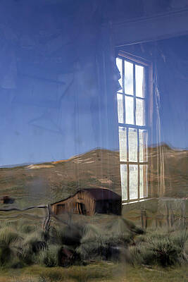 Wall Art - Photograph - Windows and Reflections in Bodie - 1 by Cheryl Strahl
