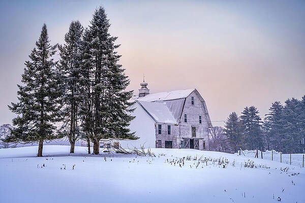 Winter at the Barn by Rick Berk Winter at the Barn by Rick Berk