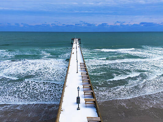 Wall Art - Photograph - Winter Beach by Oceanic SkyView