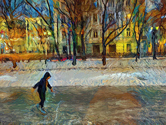 winter on ice by Yury Malkov winter on ice by Yury Malkov