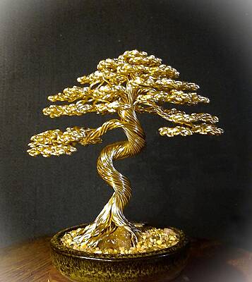 Miniature Wire Bonsai Trees by Ken To / The Beading Gem