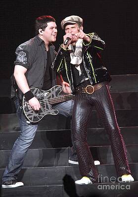 Wall Art - Photograph - Wolfgang Van Halen and David Lee Roth - Van Halen by Concert Photos