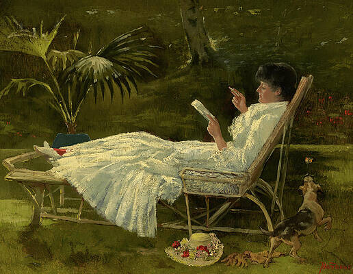 Woman Reading Paintings Fine Art America