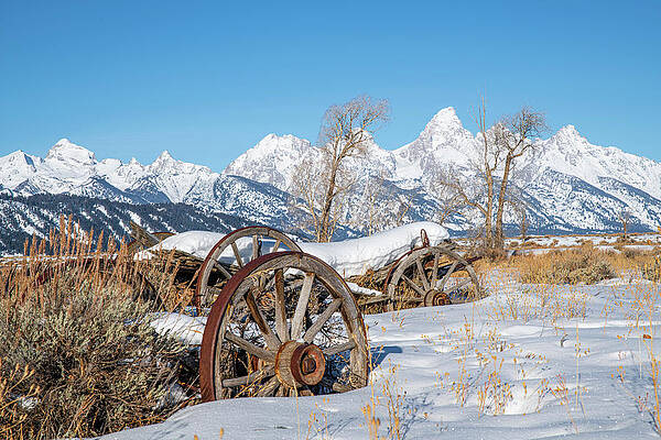 Wyoming Winter Wheels by Douglas Wielfaert Wyoming Winter Wheels by Douglas Wielfaert