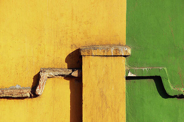 Yellow and Green Minimalist Wall Pattern by Prakash Ghai Yellow and Green Minimalist Wall Pattern by Prakash Ghai