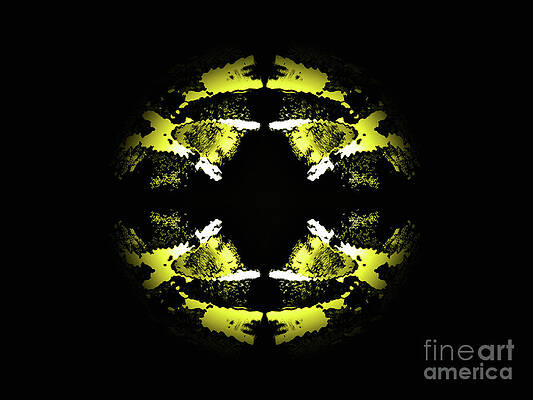 Wall Art - Mixed Media - Yellow Ice Sphere by Bumsable