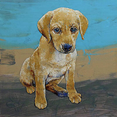 Yellow Lab Puppy by Michael Creese Yellow Lab Puppy by Michael Creese