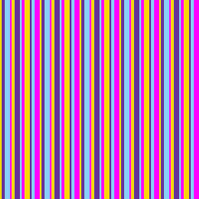 [ Thumbnail: Yellow, Purple, Light Sky Blue, and Fuchsia Colored Striped Pattern Duvet Cover ]