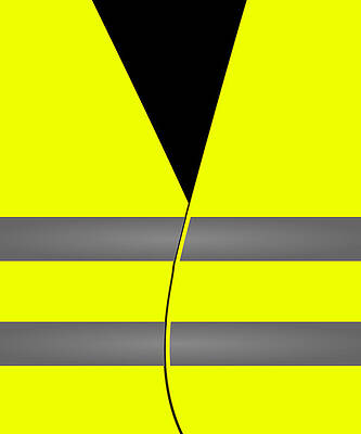 Wall Art - Digital Art - Yellow Vest Protest Costume by Flippin Sweet Gear