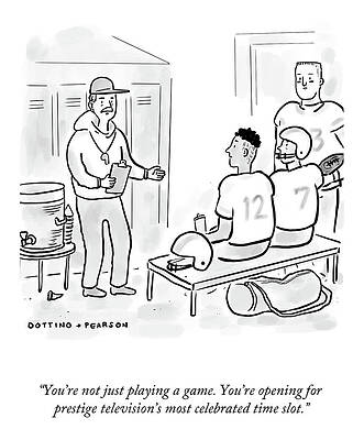 Wall Art - Drawing - You're Not Just Playing a Game by Joseph Dottino and Alex Pearson