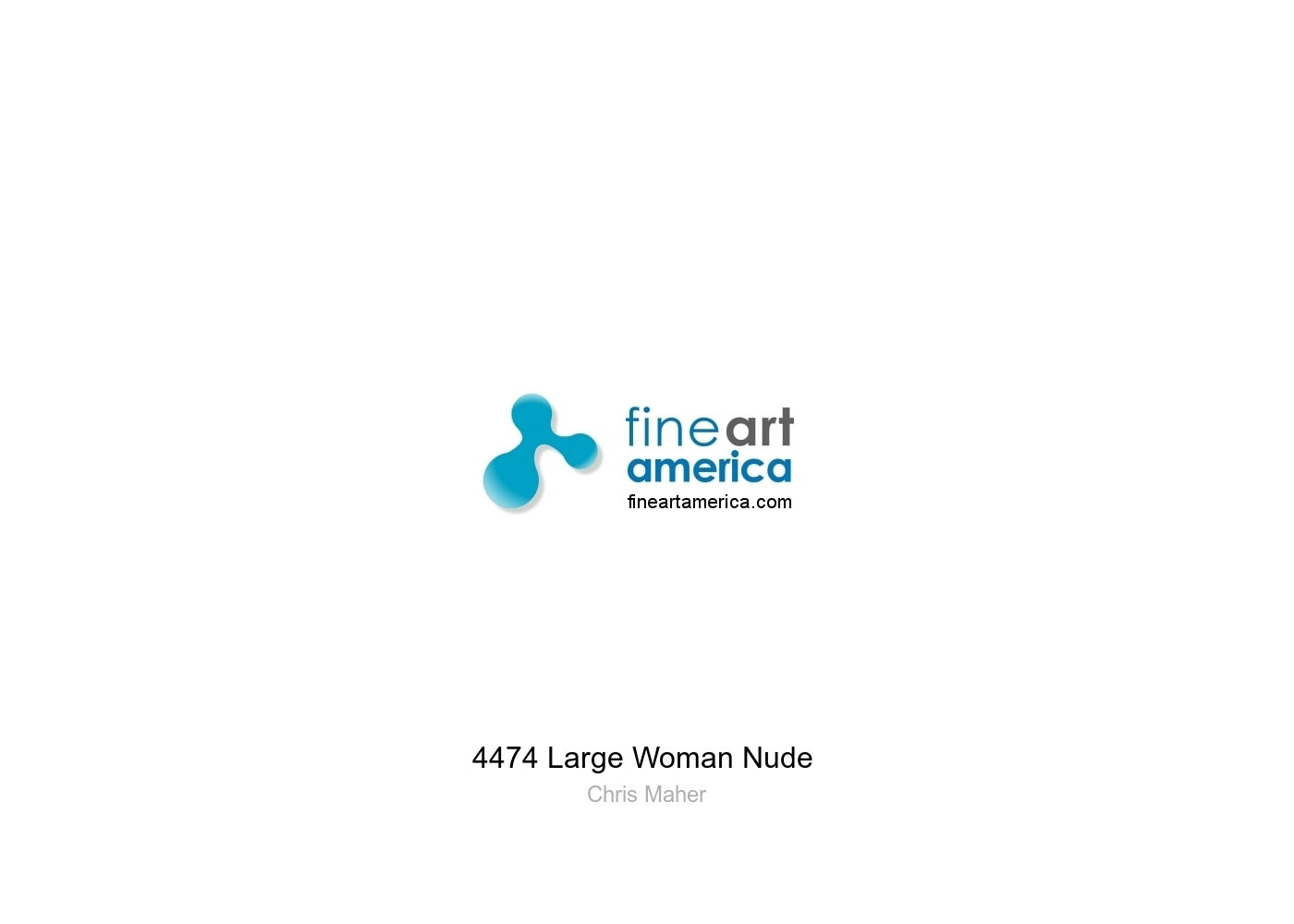 4474 Large Woman Nude Greeting Card by Chris Maher