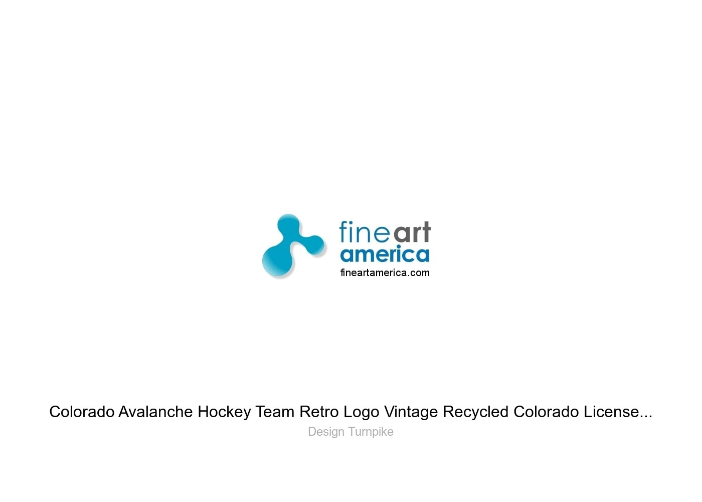 Colorado Avalanche Hockey Team Retro Logo Vintage Recycled