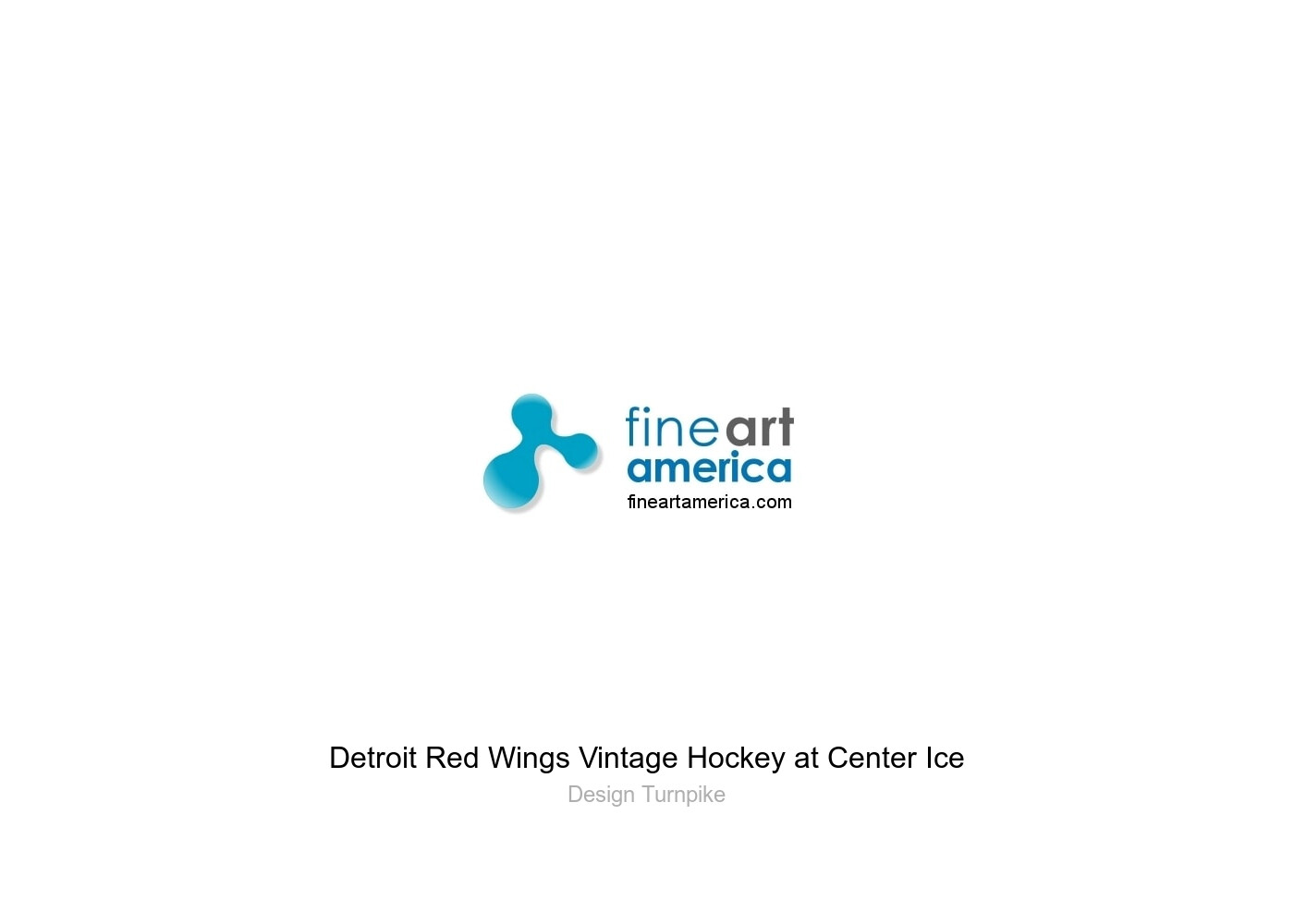 Detroit Red Wings Vintage Hockey at Center Ice T-Shirt by Design Turnpike -  Fine Art America