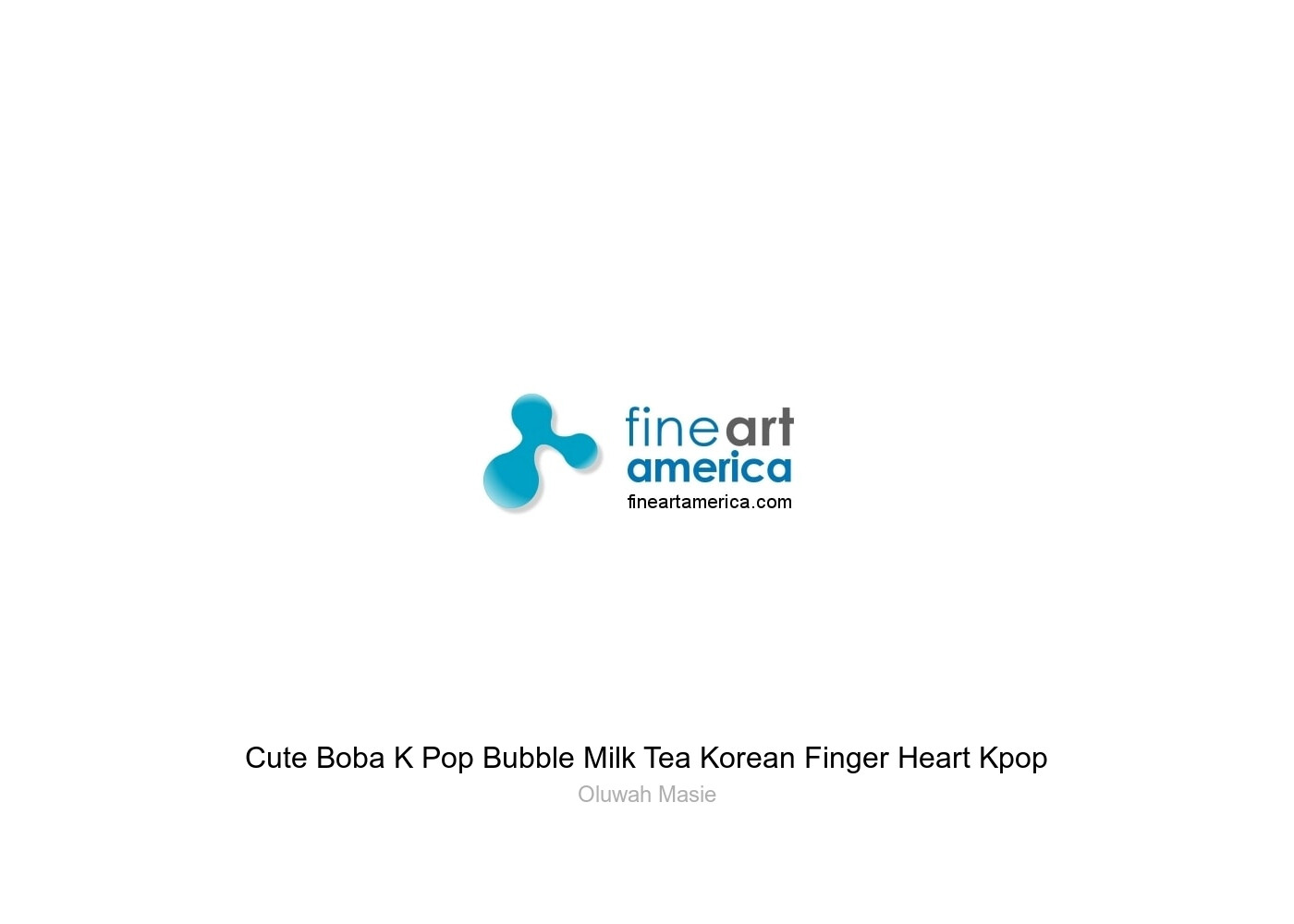 Cute Boba K Pop Bubble Milk Tea Korean Finger Heart Kpop Sticker