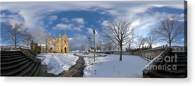 Collegiale De Neuchatel Acrylic Print featuring the photograph Blue heaven by Charles Lupica