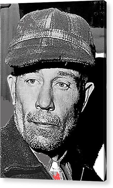 Ed Gein The Ghoul Who Inspired Psycho Plainfield Wisconsin C.1957 Acrylic Print featuring the photograph Ed Gein the ghoul who inspired Psycho Plainfield Wisconsin c.1957-2013 by David Lee Guss