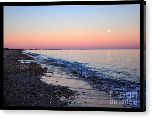 Plage Acrylic Print featuring the photograph Moon Light by Sylvie Leandre