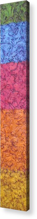 Mixed Media Acrylic Print featuring the painting Something Different by Alan Casadei