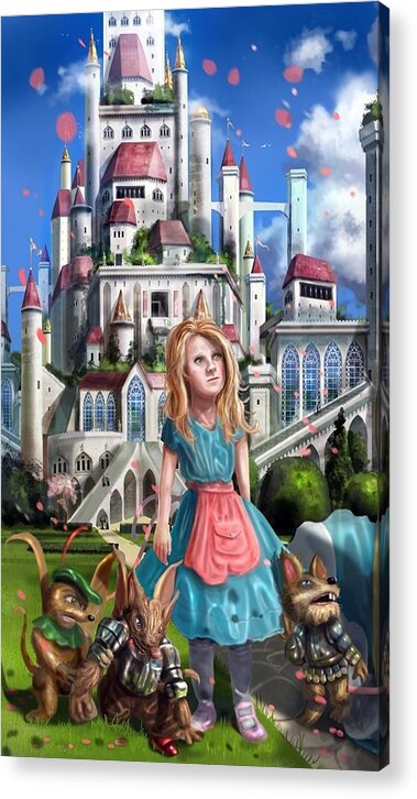 Fantasy Acrylic Print featuring the painting Tammy in Capira by Reynold Jay