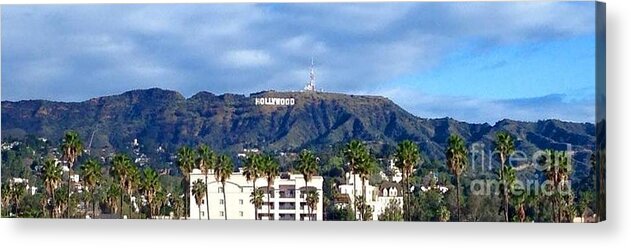Hollywood Acrylic Print featuring the photograph The Sign by Denise Railey
