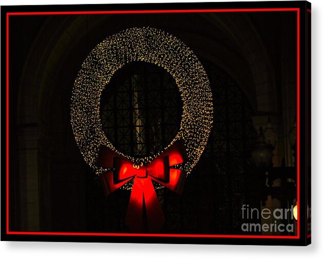Holidays Acrylic Print featuring the photograph The Wreath by Nona Kumah