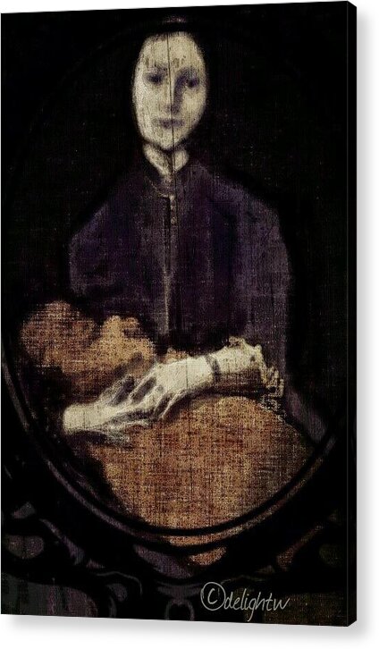 Mother And Child Acrylic Print featuring the digital art Mother and Child by Delight Worthyn