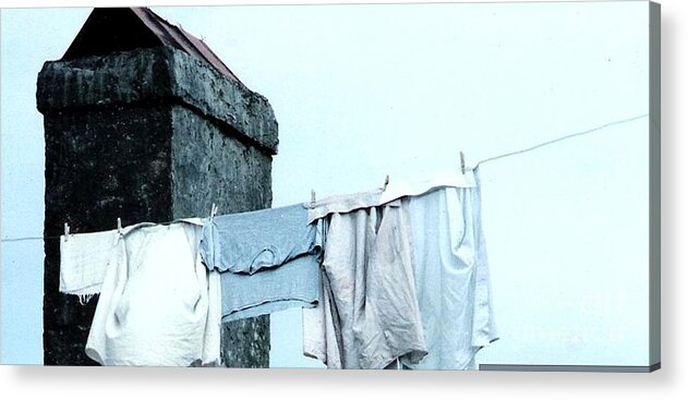 Clothing Acrylic Print featuring the photograph Wash Day Blues In New Orleans Louisiana by Michael Hoard