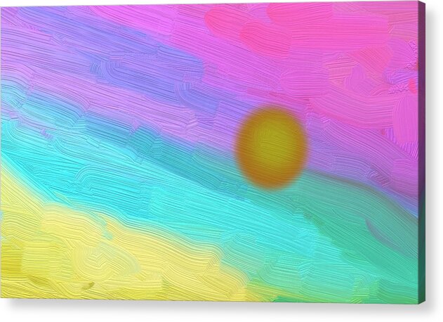 Sun Acrylic Print featuring the painting Journey of the Sun by Naomi Jacobs