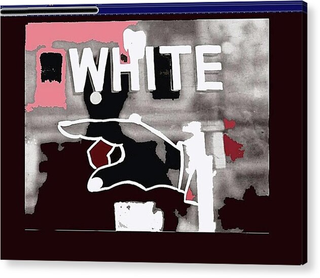 White's Only Sign Circa 1935 Acrylic Print featuring the photograph White's Only Sign Circa 1935-2012 #2 by David Lee Guss